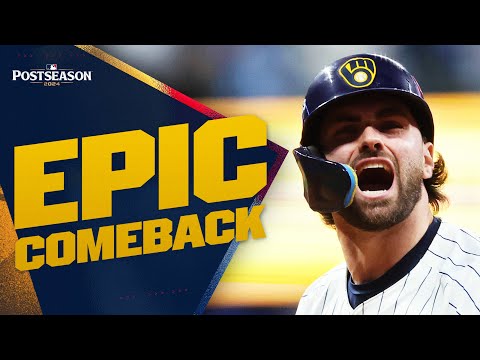 POSTSEASON POWER! Brewers make THRILLING comeback! (Chourio, Mitchell BOTH hit CLUTCH homers!)