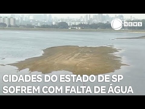 Cidades do estado de São Paulo já sofrem com a falta de água