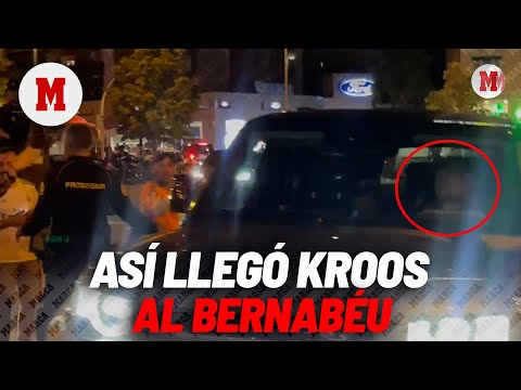 Así llegó Toni Kroos al estadio Santiago Bernabéu para ver al Real Madrid I MARCA