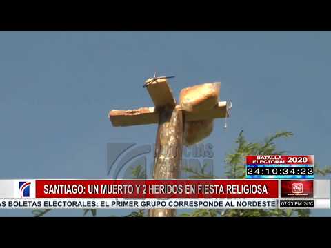 Un muerto y 2 heridos en fiesta religiosa Santiago