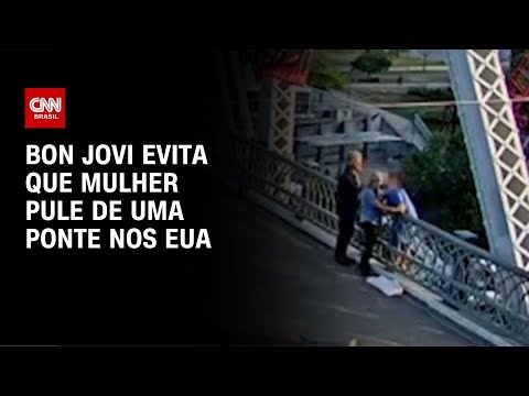 Bon Jovi evita que mulher pule de uma ponte nos EUA | LIVE CNN