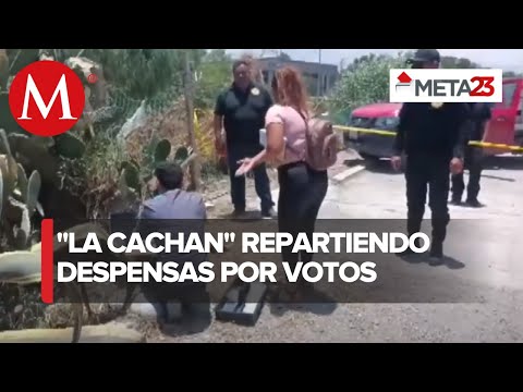 Detienen a mujer por repartir despensas a cambio de votos en Saltillo