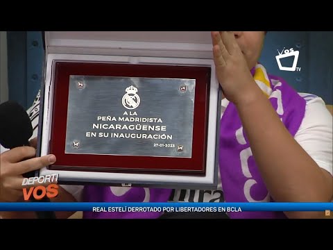 Peña madridista nicaragüense recibe reconocimiento del Real Madrid