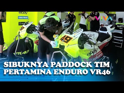 Mengintip Dari Dekat Paddock Tim Pertamina Enduro VR46 di Sirkuit Mandalika