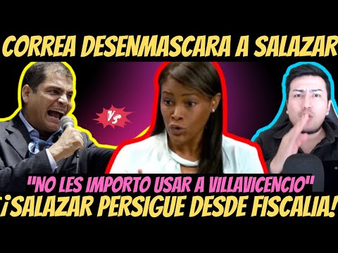 Rafael Correa desenmascara a Salazar “Usaste a Villavicencio para que perdamos las elecciones”