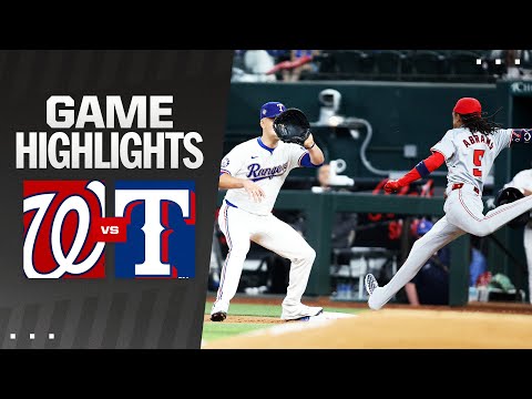 Nationals vs. Rangers Game Highlights (4/30/24) | MLB Highlights