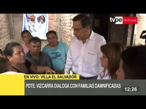 Presidente Vizcarra supervisa acciones del Ejecutivo en Villa El Salvador