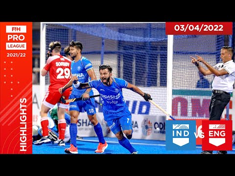 Field Hockey 🏑 FIH Hockey Pro League Season 3: India vs England, Game 2 highlights