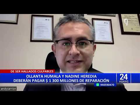 Ollanta Humala y Nadine Heredia: Procuraduría pide US$ 1,304 millones como reparación civil