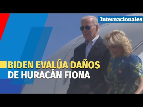 Biden evalúa daños de huracán Fiona en Puerto Rico