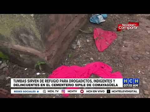 Tumbas sirven de casa para personas en el cementerio Sipile de Comayagüela