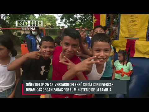 Barrio 25 Aniversario, de Managua, celebra Día del Niño y la Niña - Nicaragua