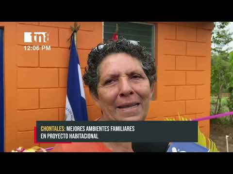 Familias beneficiadas con el proyecto de viviendas en Juigalpa