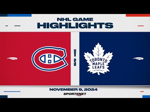 NHL Highlights | Canadiens vs. Maple Leafs - November 9, 2024