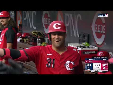 Sal Stewart, Nathaniel Lowe go BACK-TO-BACK for the 신시내티 레즈!  (Full inning) | MLB 하이라이트