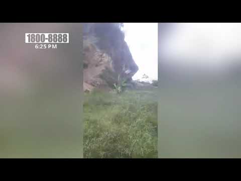 «¡Diosito mi lindo!»: gritos de pavor por derrumbe de cerro en El Rama - Nicaragua