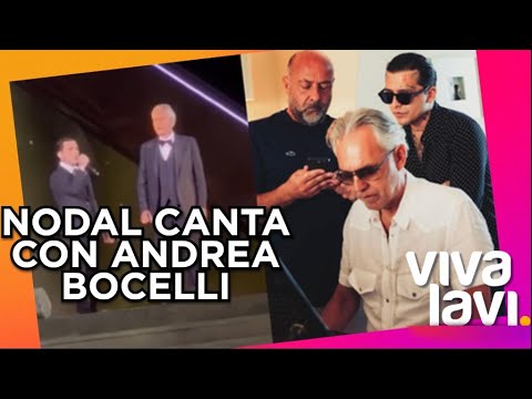 Christian Nodal sorprende al cantar con Andrea Bocelli | Vivalavi MX