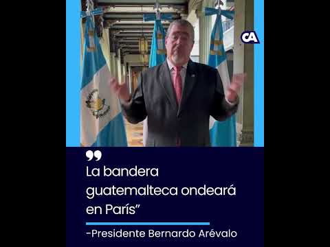 Presidente Bernardo Arévalo sobre decisión del COI: “La bandera guatemalteca ondeará en París”