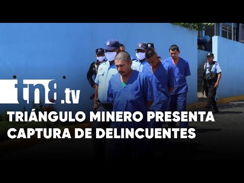 10 capturados por delitos de alta peligrosidad en el Triángulo Minero - Nicaragua