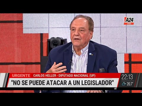 Carlos Heller, sobre los incidentes en el Congreso: No se puede atacar a un legislador