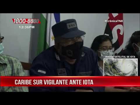 CORPRED en el Caribe Sur activado ante la amenaza de IOTA - Nicaragua