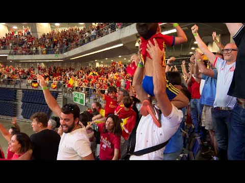 El WeZink Center de Madrid vibra con la victoria de la selección española en el Mundial
