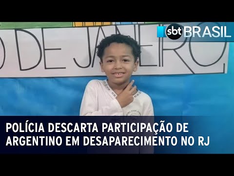 RJ: Polícia descarta participação de argentino em desaparecimento de menino | SBT Brasil (10/01/24)
