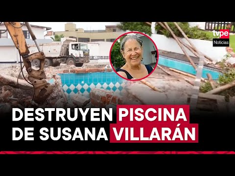 Susana Villarán: Municipalidad de Lurín destruye piscina de exalcaldesa en playa Arica