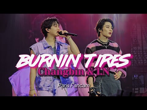 Stray Kids - Burnin' Tires Changbin & I.N Live Performance in Paris 2025 DominATE World Tour