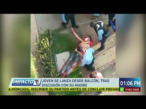 Joven se lanza desde el balcón tras discutir con su madre