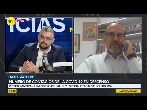 Número de contagios de la COVID-19 en descenso: análisis del exministro de Salud, Víctor Zamora
