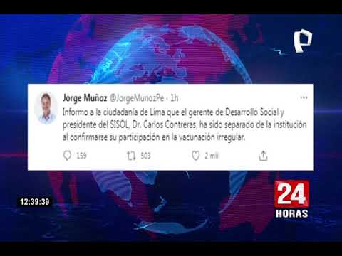 Muñoz separa a presidente de SISOL: se confirmó que recibió vacuna de manera irregular