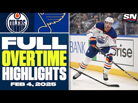 Edmonton Oilers at St. Louis Blues | FULL Overtime Highlights - February 4, 2025