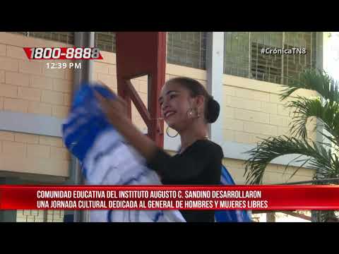 Comunidad educativa dedica jornada cultural al General Sandino - Nicaragua