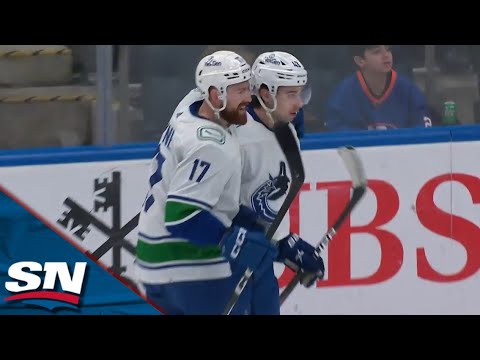 Canucks Quinn Hughes Cuts To The Middle & Snipes Goal To Double Lead vs. Islanders