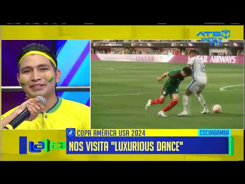 La academia Luxurious Dance realizó una demostración de un baile destacando la Copa América 2024