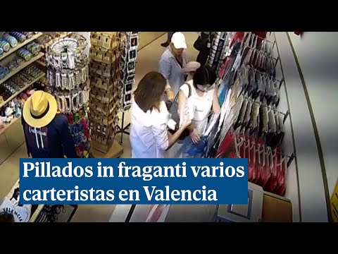 Pillados in fraganti varios carteristas en el centro de Valencia