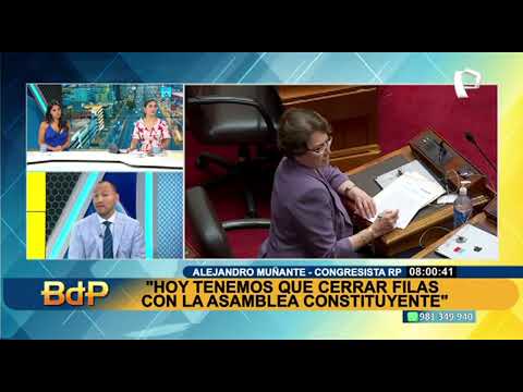 Alejandro Muñante: “Hoy día el voto por la Asamblea Constituyente es NO”