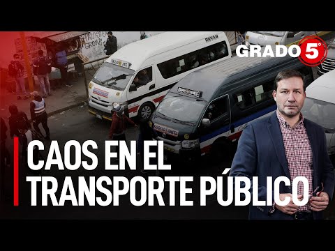 Caos en el transporte público, María Jara teme represalias | Grado 5 con René Gastelumendi