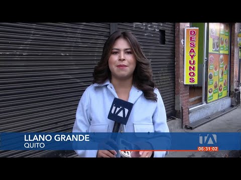 Vacunadores intimidan a ciudadanos y locales comerciales en Llano Grande, norte de Quito