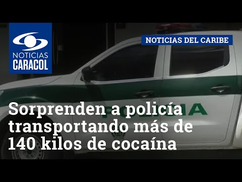 Sorprenden a policía transportando más de 140 kilos de cocaína en vehículo oficial