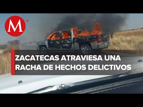 Fin de semana lleno de violencia en Zacatecas; un chofer que se opuso a narcobloqueo fue asesinado