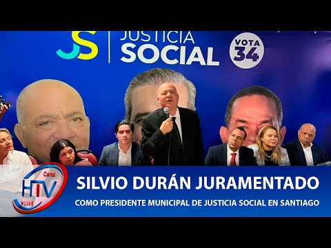 Ingeniero Silvio Durán juramentado como presidente municipal de Justicia Social en Santiago
