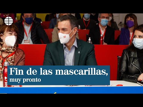 Sánchez anuncia que la mascarilla pronto dejará de ser obligatoria en interiores