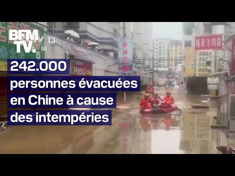 Au moins 242.000 personnes évacuées en Chine, après les fortes pluies dans l’est du  pays