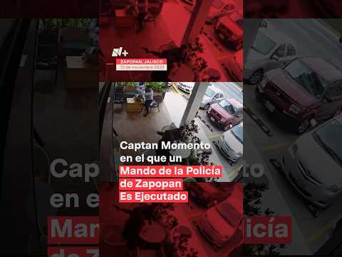 Captan ejecución de mando de la policía de Zapopan en una cafetería - N+ #Shorts