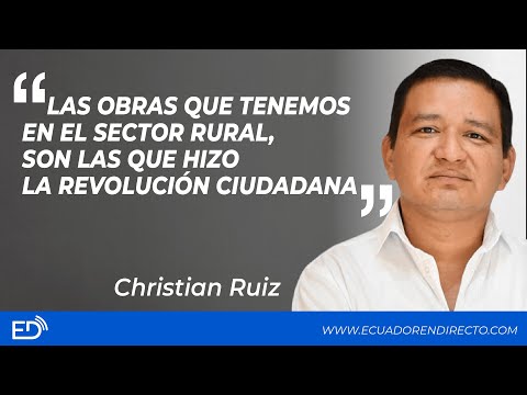 Las OBRAS que tenemos en el sector RURAL, son las que hizo la REVOLUCIÓN CIUDADANA