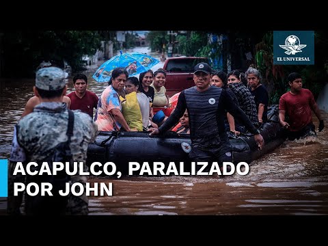 John tiene a Acapulco inundado y con deslaves #EnPortada