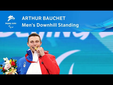 Athletics 🎽 Gold for Arthur Bauchet in the Men's Downhill Standing! ⛷️ | Beijing 2022 Winter Paralympics