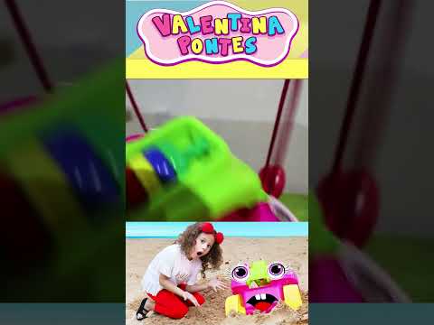 Aventuras do carrinho de brinquedo de Valentina e mamãe #criança  #infantil 1085